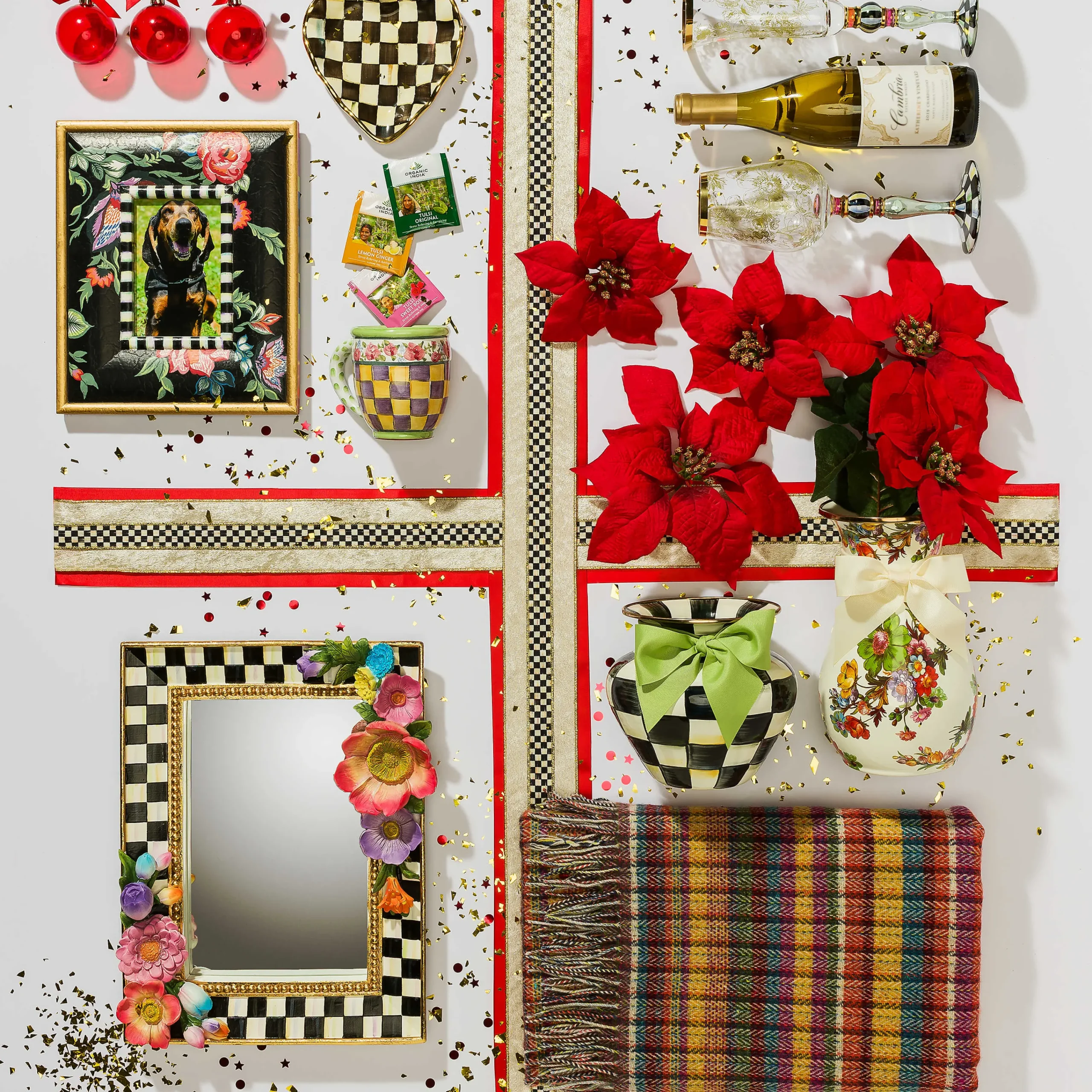 MacKenzie-Childs Flower Market Vase - Tall* Room Accents