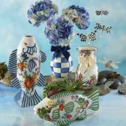 MacKenzie-Childs Flower Market Vase - Tall* Room Accents