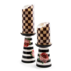 MacKenzie-Childs Flower Show Pillar Candle Holders - Set Of 2* Candles & Fragrances