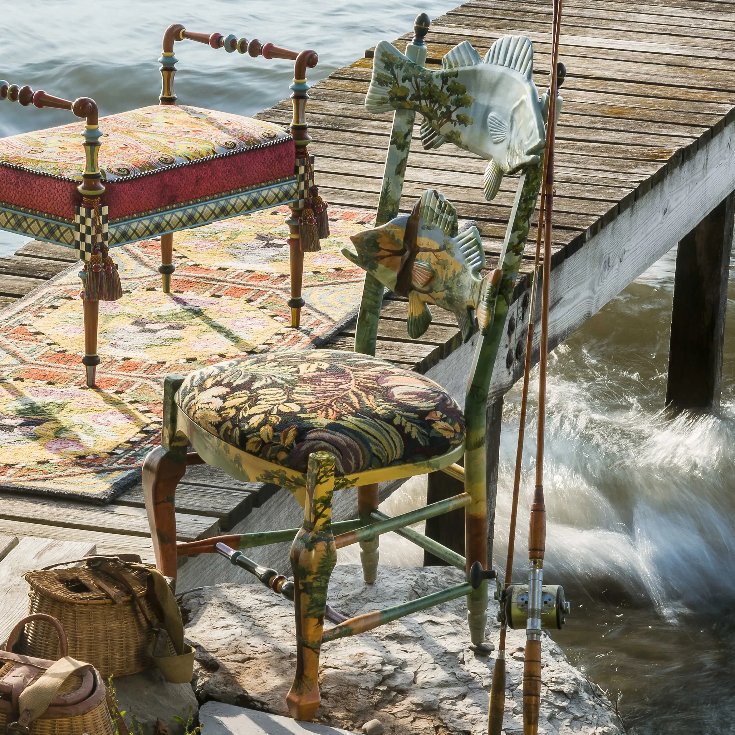 MacKenzie-Childs Forest Fish Chair* Dining Room & Kitchen