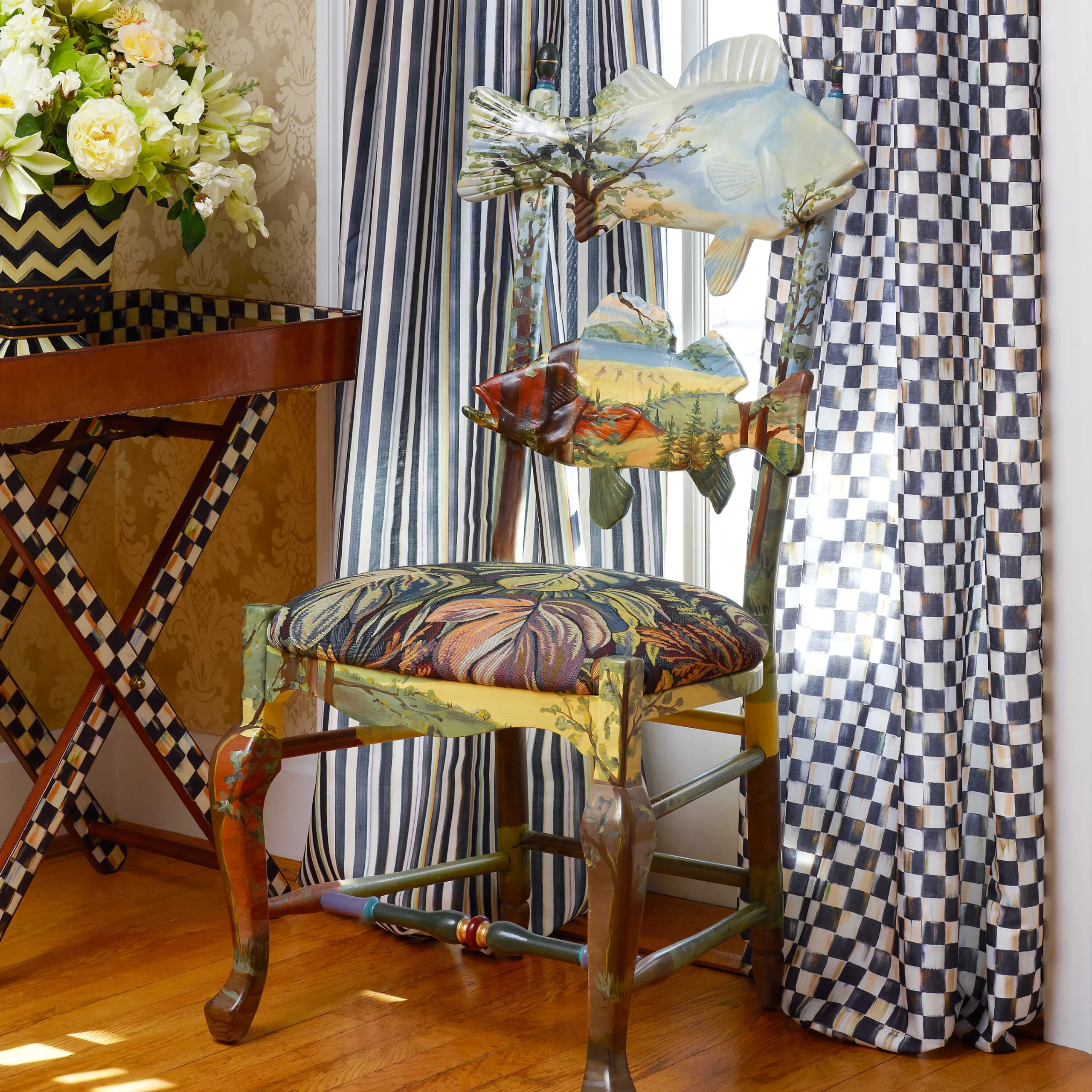 MacKenzie-Childs Forest Fish Chair* Dining Room & Kitchen