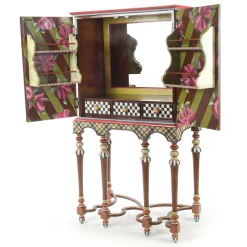 MacKenzie-Childs Foxtrot Bar Cabinet* Storage Furniture
