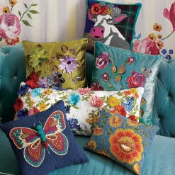 MacKenzie-Childs Frida Cowlo Pillow* Pillows, Throws, & Cushions
