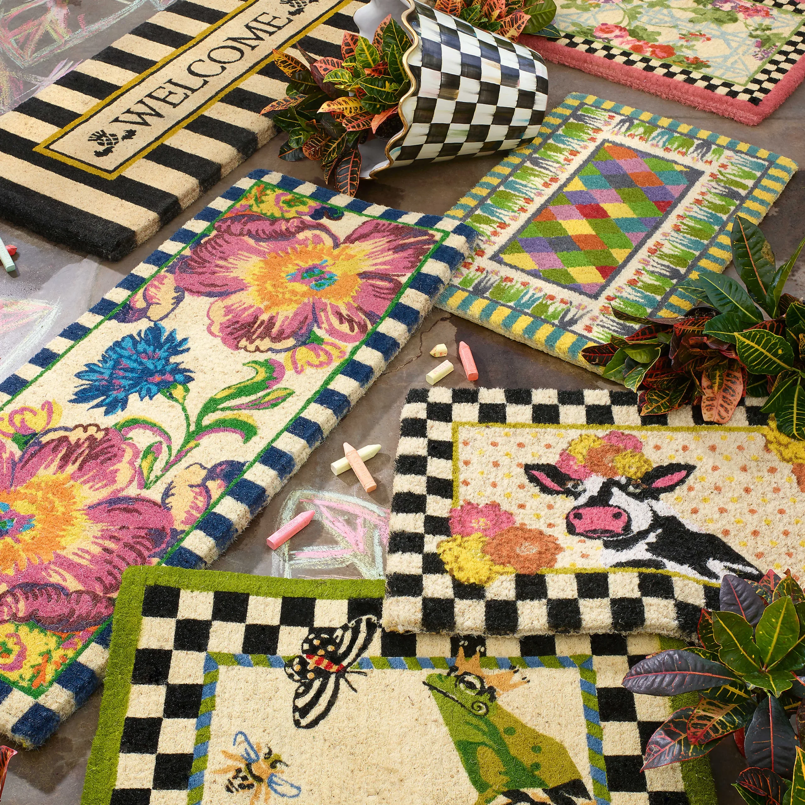 MacKenzie-Childs Frog Entrance Mat* Outdoor Rugs & Mats