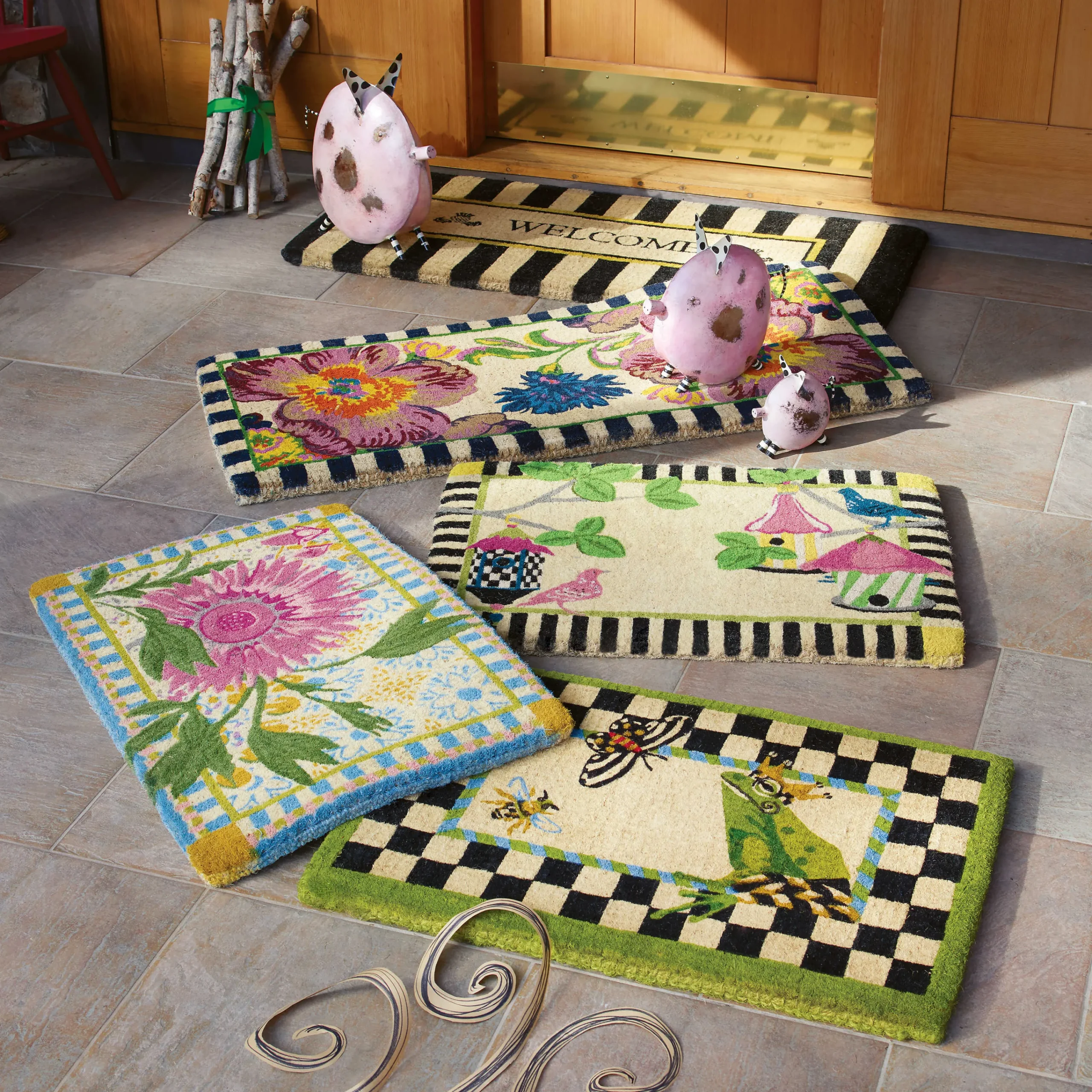 MacKenzie-Childs Frog Entrance Mat* Outdoor Rugs & Mats