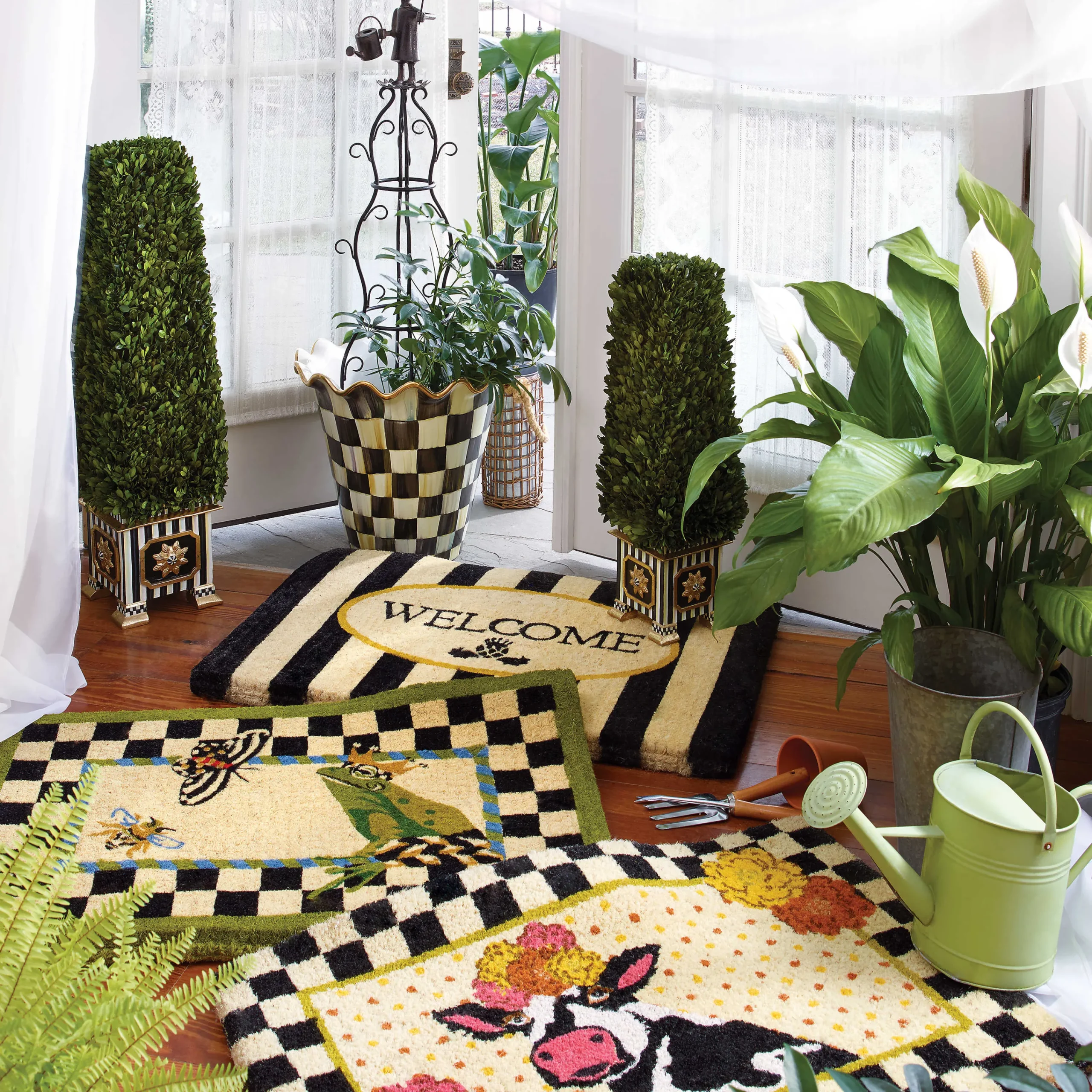 MacKenzie-Childs Frog Entrance Mat* Outdoor Rugs & Mats