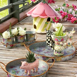 MacKenzie-Childs Funny Bunny Pot Climber* Pots & Planters