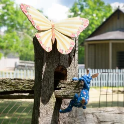 MacKenzie-Childs Funny Bunny Pot Climber - Lapis* Pots & Planters