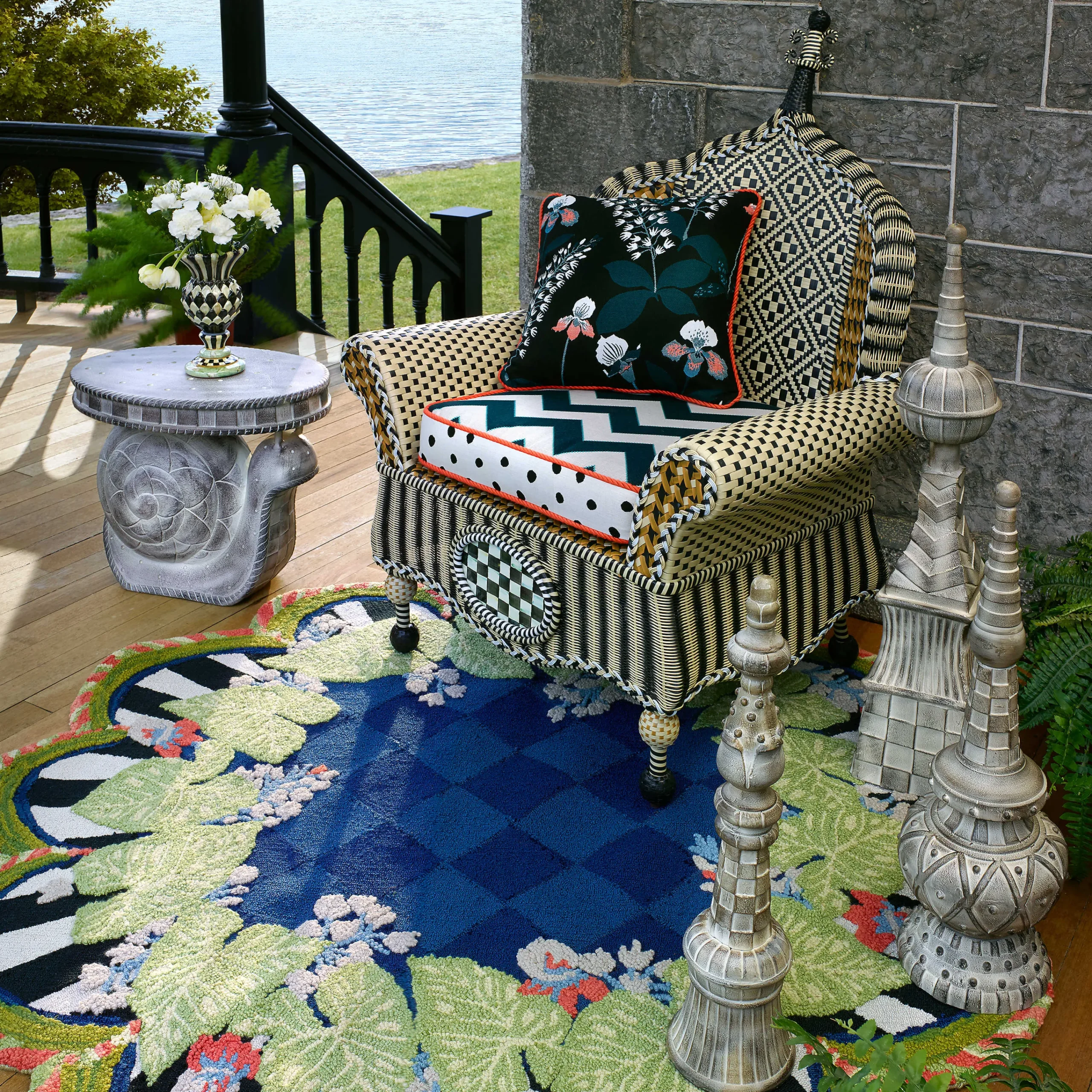 MacKenzie-Childs Garden Snail Table* Outdoor Furniture