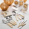 MacKenzie-Childs Gold Check Flatware - 5-Piece Place Setting* Outdoor Entertaining