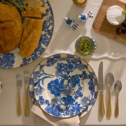 MacKenzie-Childs Gold Check Flatware - 5-Piece Place Setting* Outdoor Entertaining