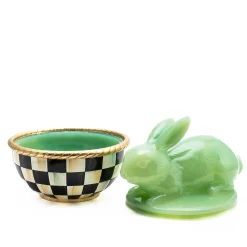 MacKenzie-Childs Green Rabbit Lidded Container* Room Accents