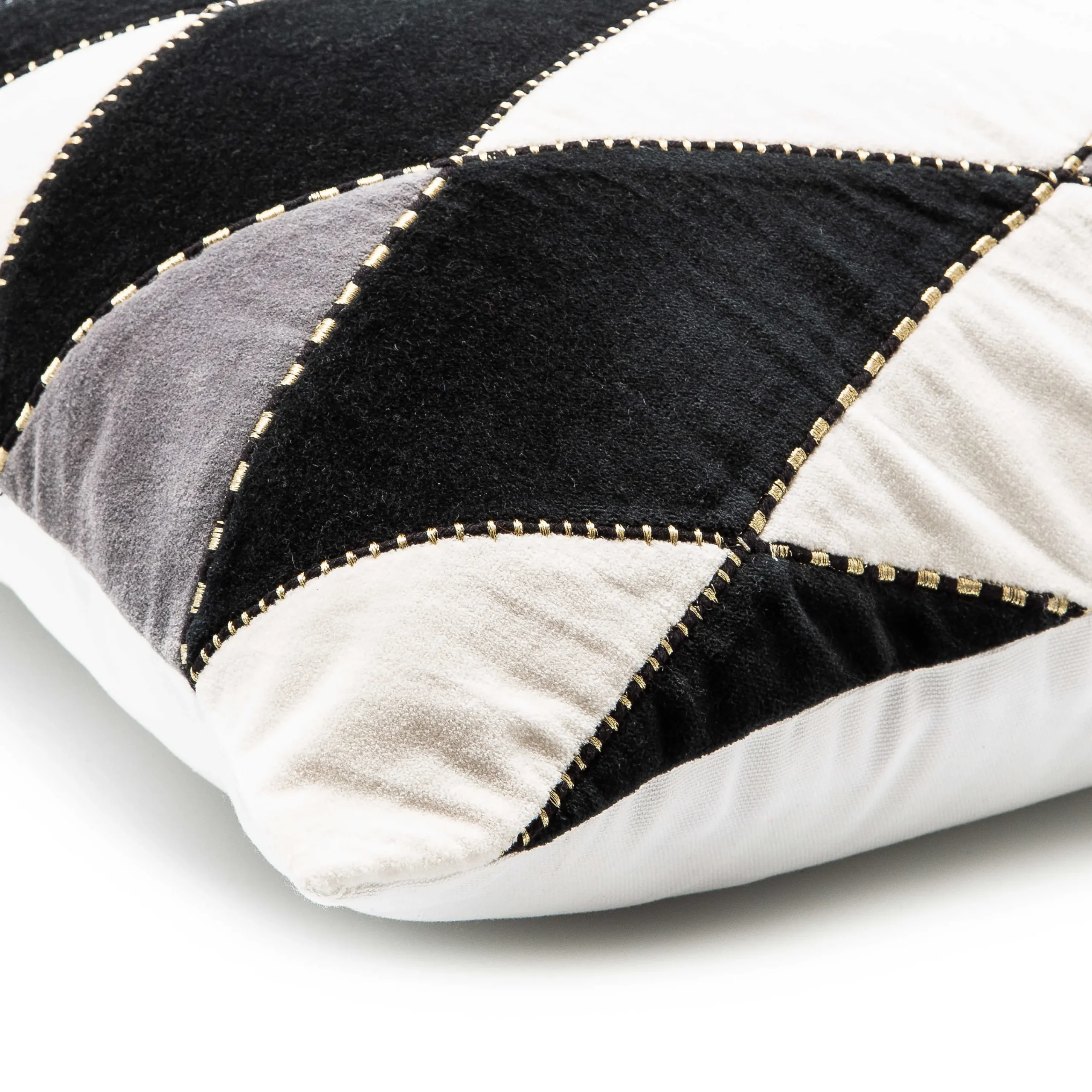 MacKenzie-Childs Harlequin Pillow - Black & White* Pillows, Throws, & Cushions