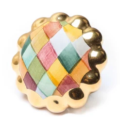 MacKenzie-Childs Harlequin Round Knob* Room Accents