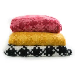 MacKenzie-Childs Houndstooth Throw - Black & Ivory* Pillows, Throws, & Cushions