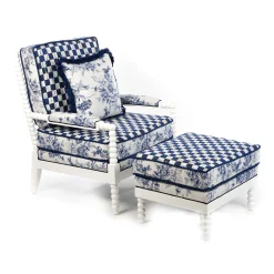 MacKenzie-Childs Indigo Villa Outdoor Chair* Outdoor