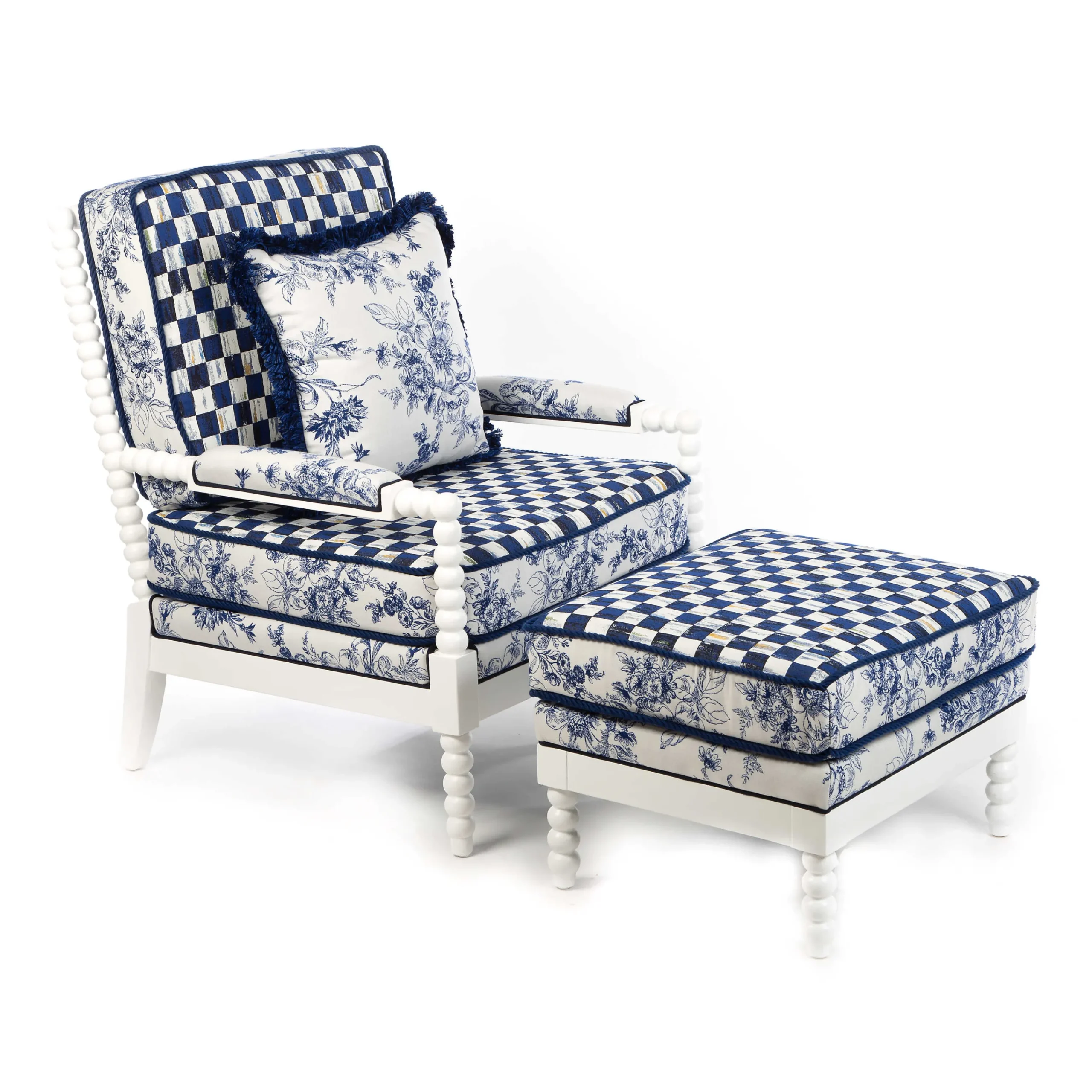 MacKenzie-Childs Indigo Villa Outdoor Chair* Outdoor