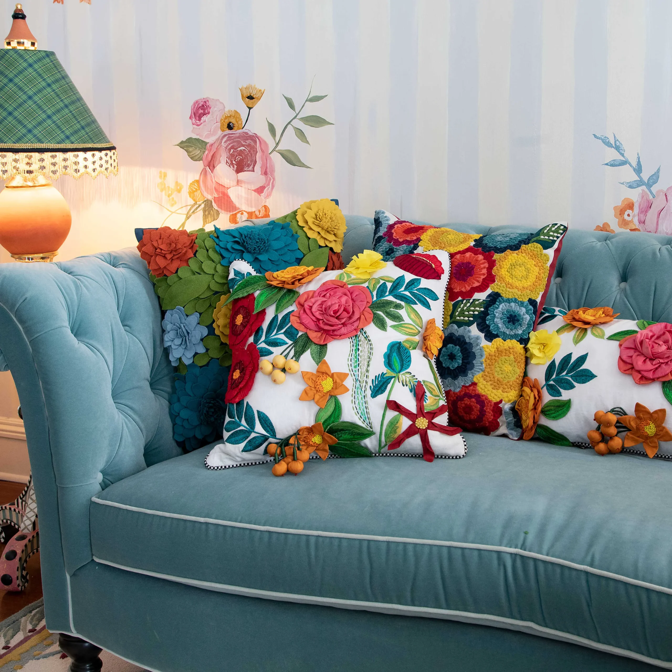 MacKenzie-Childs Kira'S Garden Pillow* Pillows, Throws, & Cushions