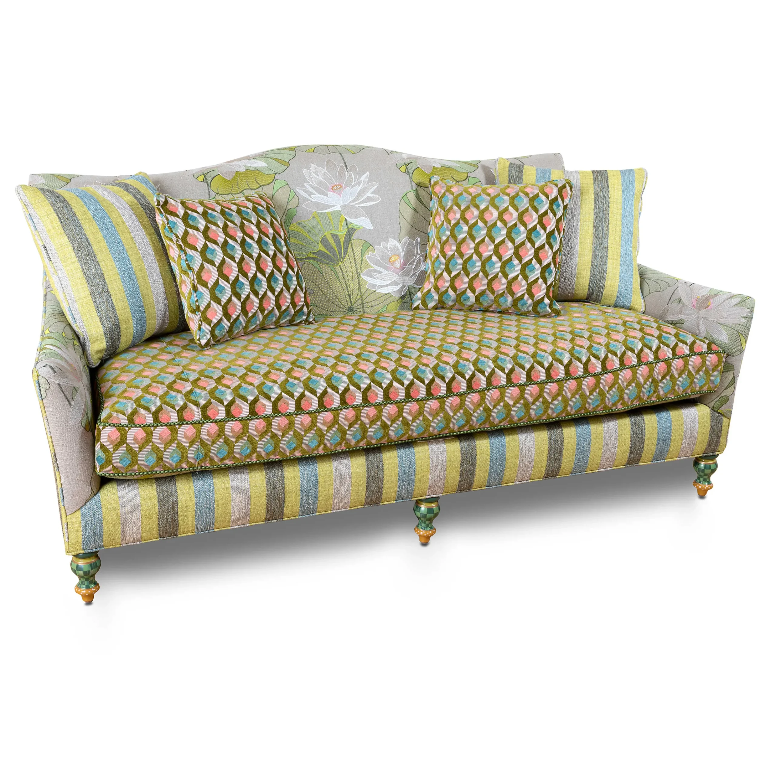 MacKenzie-Childs Lily Pond Sofa* Living Room