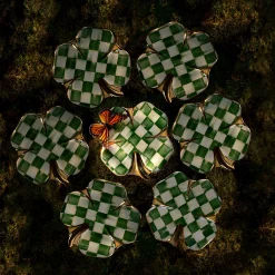 MacKenzie-Childs Lucky Check Clover Plate* Serveware