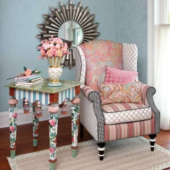 MacKenzie-Childs Marble Side Table* Entryway Furniture