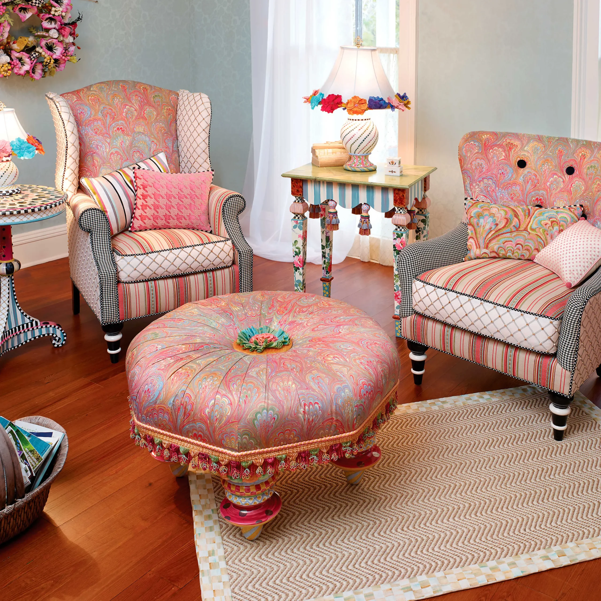 MacKenzie-Childs Marble Side Table* Entryway Furniture