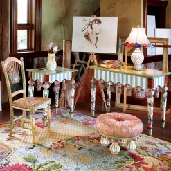 MacKenzie-Childs Marble Side Table* Entryway Furniture