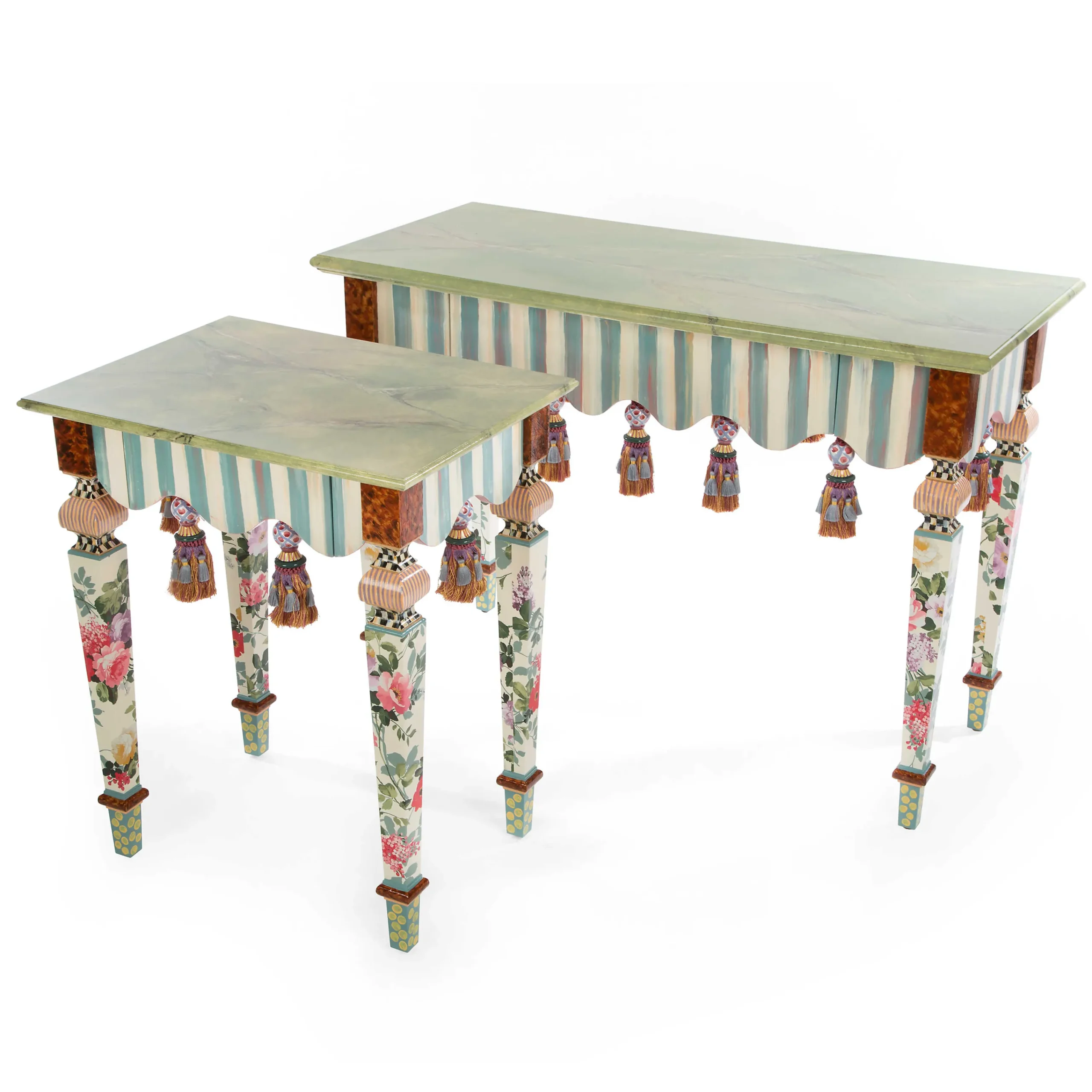 MacKenzie-Childs Marble Side Table* Entryway Furniture