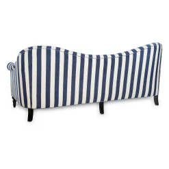 MacKenzie-Childs Marquee Sofa - Chenille Navy Stripe* Living Room
