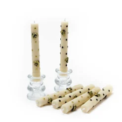 MacKenzie-Childs Mini Dinner Candles - Bee - Set Of 6* Candles & Fragrances