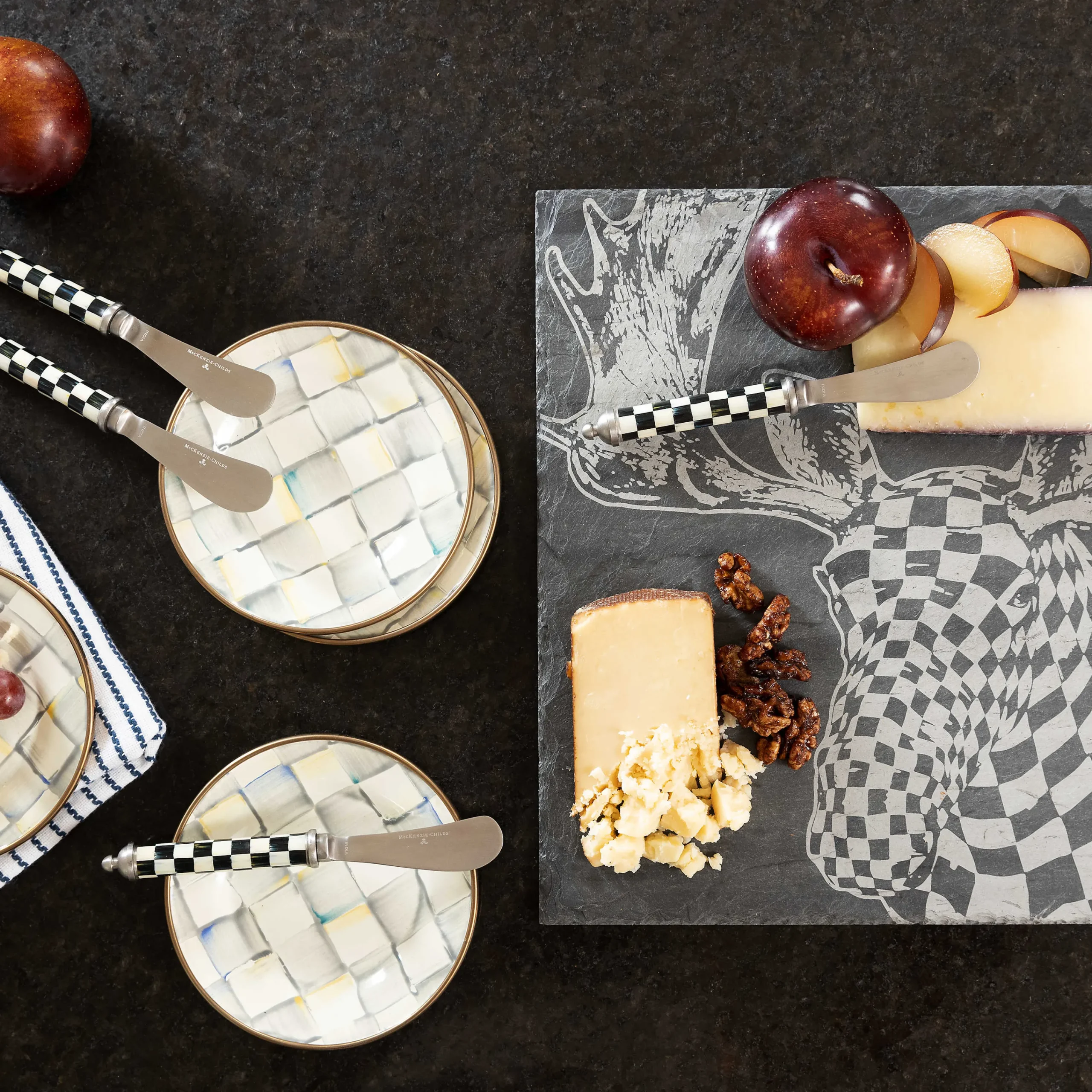MacKenzie-Childs Moose Slate Serving Board* Outdoor Entertaining