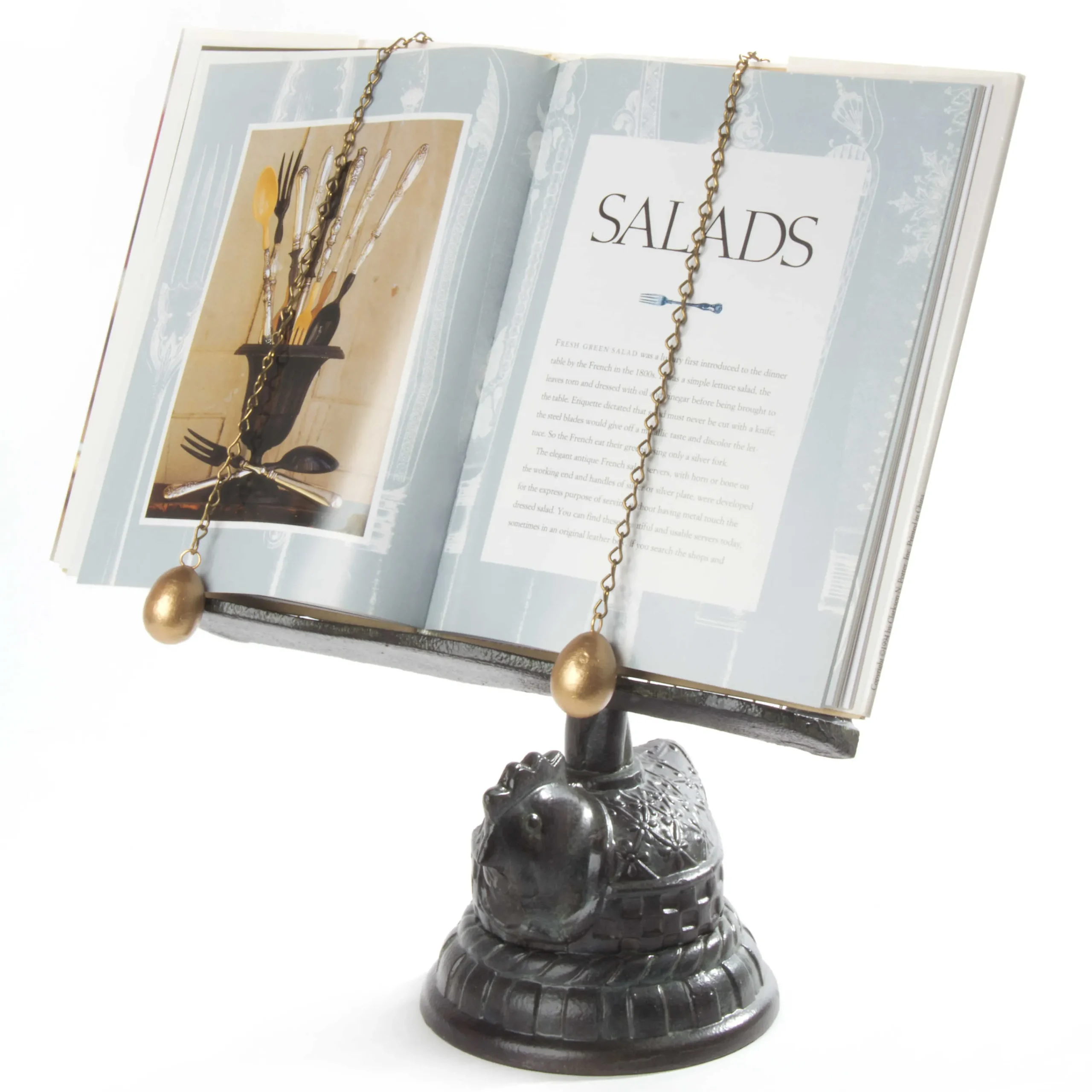 MacKenzie-Childs Nesting Chicken Cookbook Stand* Kitchen Storage & Organization