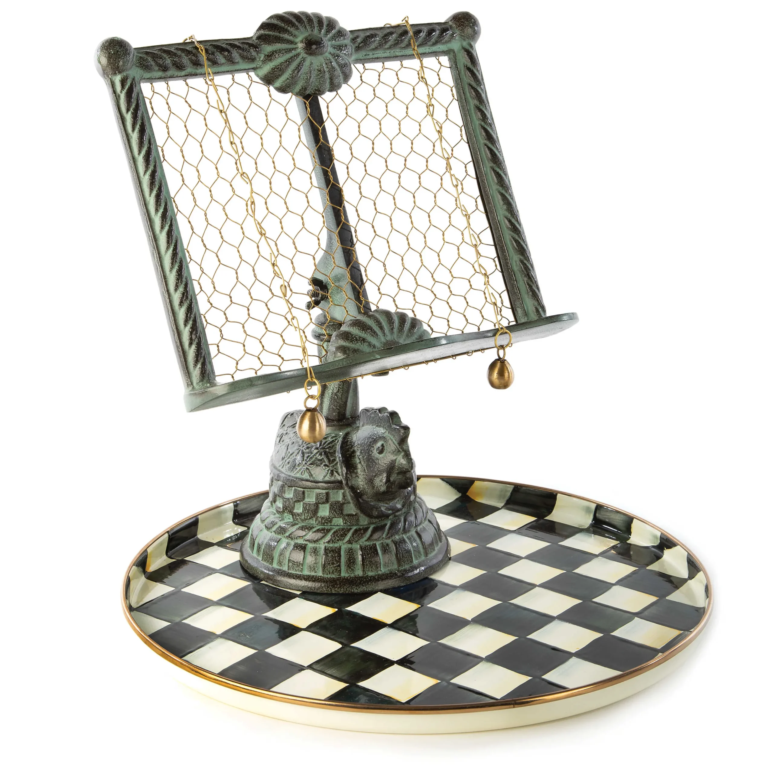 MacKenzie-Childs Nesting Chicken Cookbook Stand* Kitchen Storage & Organization