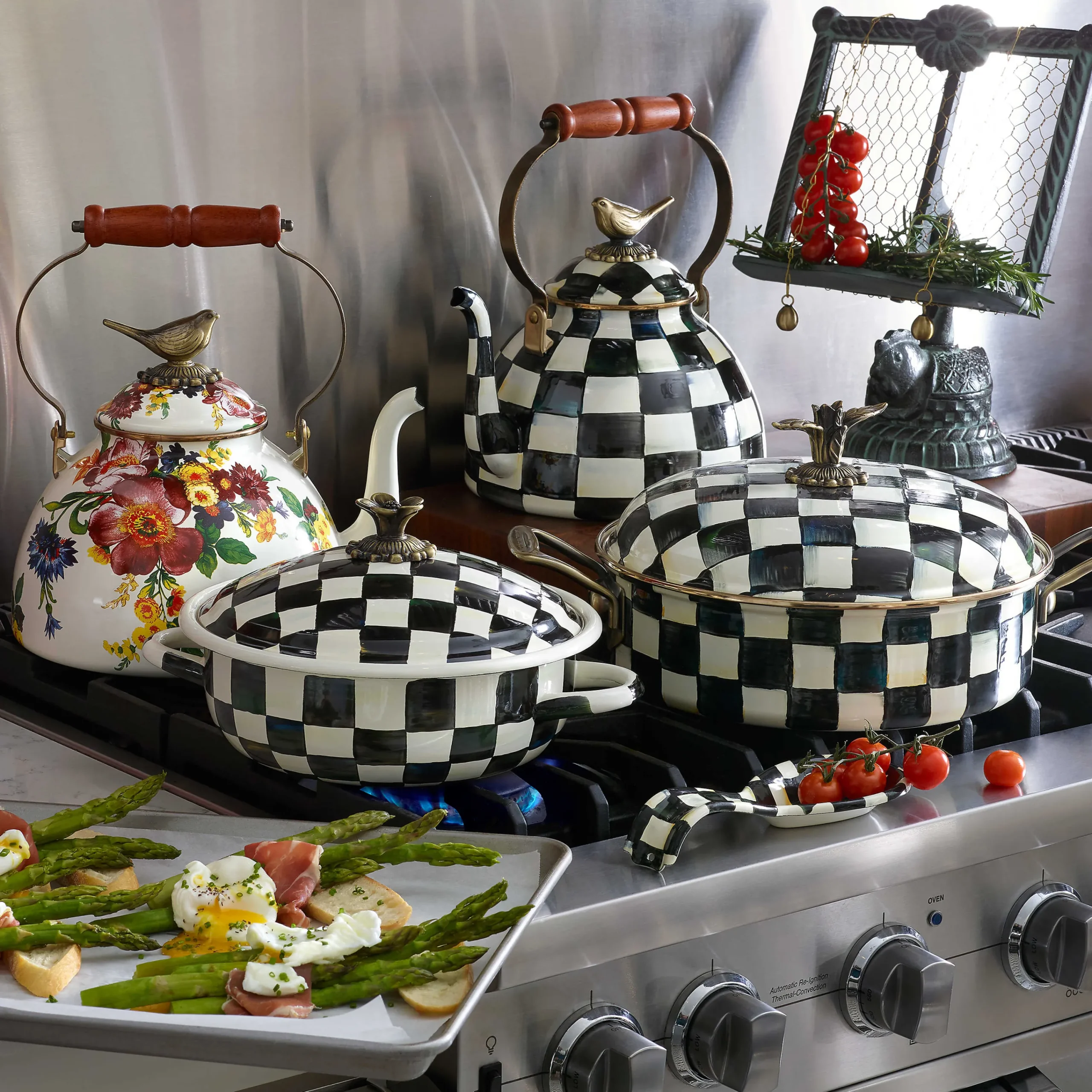 MacKenzie-Childs Nesting Chicken Cookbook Stand* Kitchen Storage & Organization