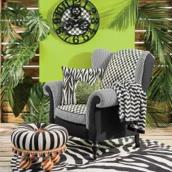 MacKenzie-Childs On Wall Street Tuffet* Living Room