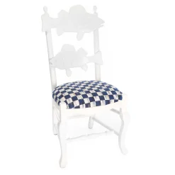 MacKenzie-Childs Outdoor Fish Chair - Royal Check* Outdoor Furniture