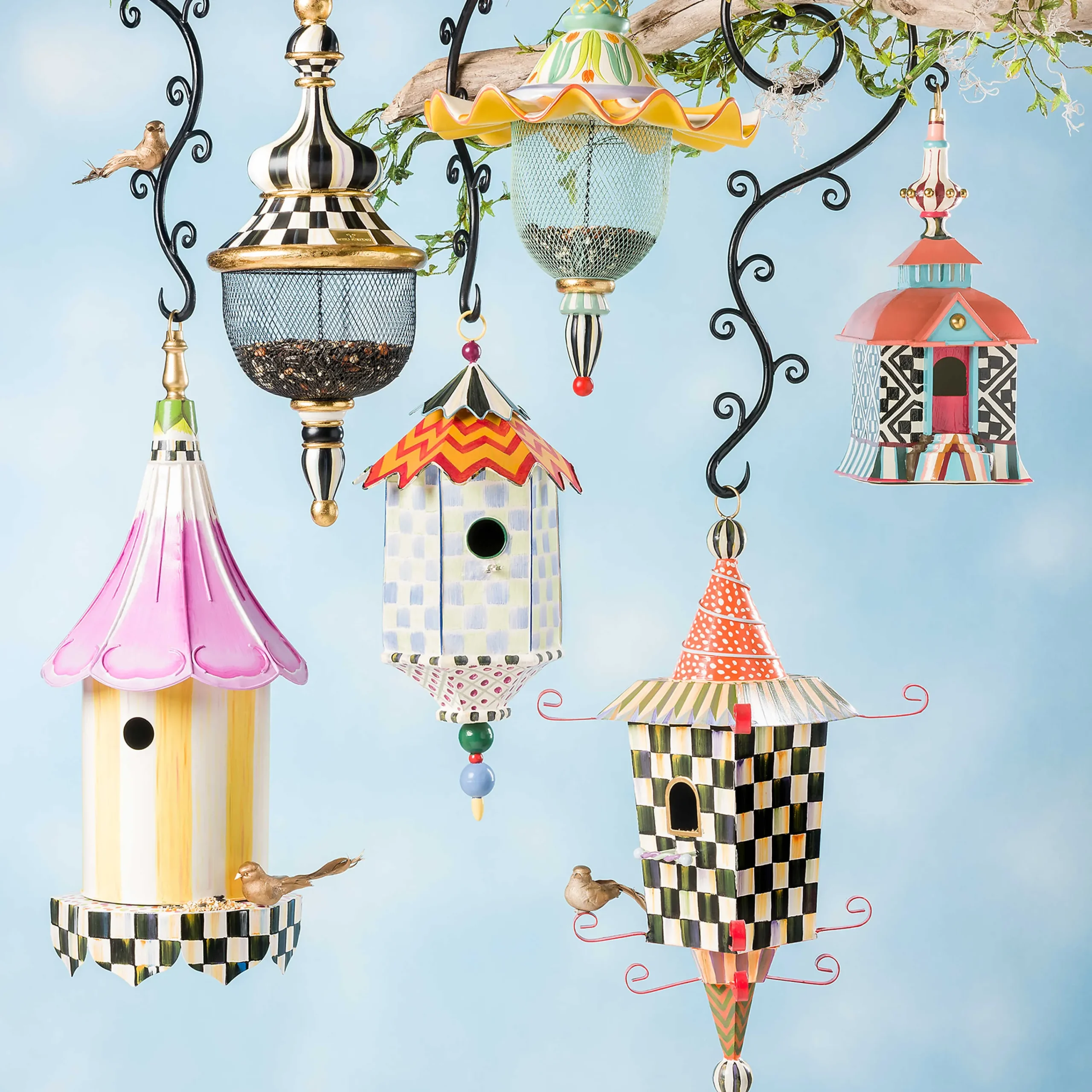 MacKenzie-Childs Pagoda Birdhouse* Garden Accessories