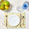 MacKenzie-Childs Parchment Check Cork Back Placemats - Set Of 4* Outdoor Entertaining