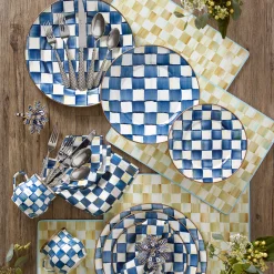 MacKenzie-Childs Parchment Check Cork Back Placemats - Set Of 4* Outdoor Entertaining