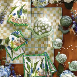 MacKenzie-Childs Parchment Check Cork Back Placemats - Set Of 4* Outdoor Entertaining