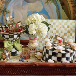 MacKenzie-Childs Parchment Check Cork Back Placemats - Set Of 4* Outdoor Entertaining