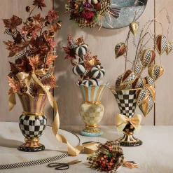 MacKenzie-Childs Parchment Check Great Vase* Room Accents