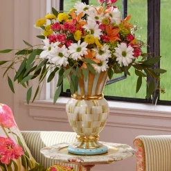 MacKenzie-Childs Parchment Check Great Vase* Room Accents