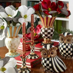 MacKenzie-Childs Parchment Check Great Vase* Room Accents