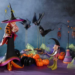 MacKenzie-Childs Patience Brewster Bat Moon Figure* Room Accents