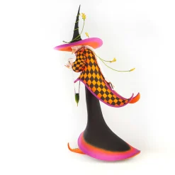 MacKenzie-Childs Patience Brewster Crystal Ball Witch Display Figure* Room Accents