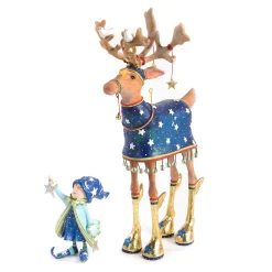 MacKenzie-Childs Patience Brewster Dash Away Comet Reindeer Figure* Room Accents