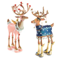 MacKenzie-Childs Patience Brewster Dash Away Comet Reindeer Figure* Room Accents