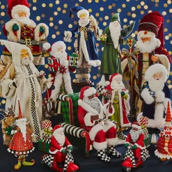 MacKenzie-Childs Patience Brewster Dash Away Red Mrs. Santa Figure* Room Accents