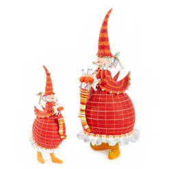 MacKenzie-Childs Patience Brewster Dash Away Red Mrs. Santa Figure* Room Accents